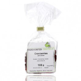 Cranberries getrocknet 100g, Handorfer Obsthof
