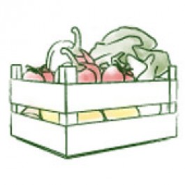 Gemüsekiste, für gesunde Gerichte (für den Kochtopf)