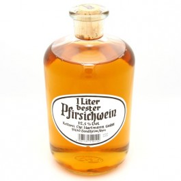 Pfirsichwein 1l, Kelterei Hartmann