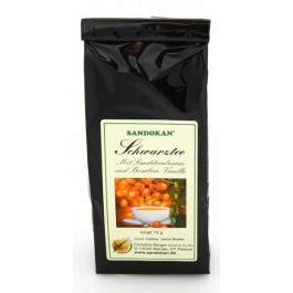 Schwarztee mit Sanddornbeeren und Bourbon-Vanille 75g, Sandokan